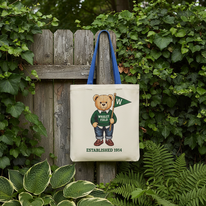 Wrigley Field Teddy Bear 1914 Tote Bag