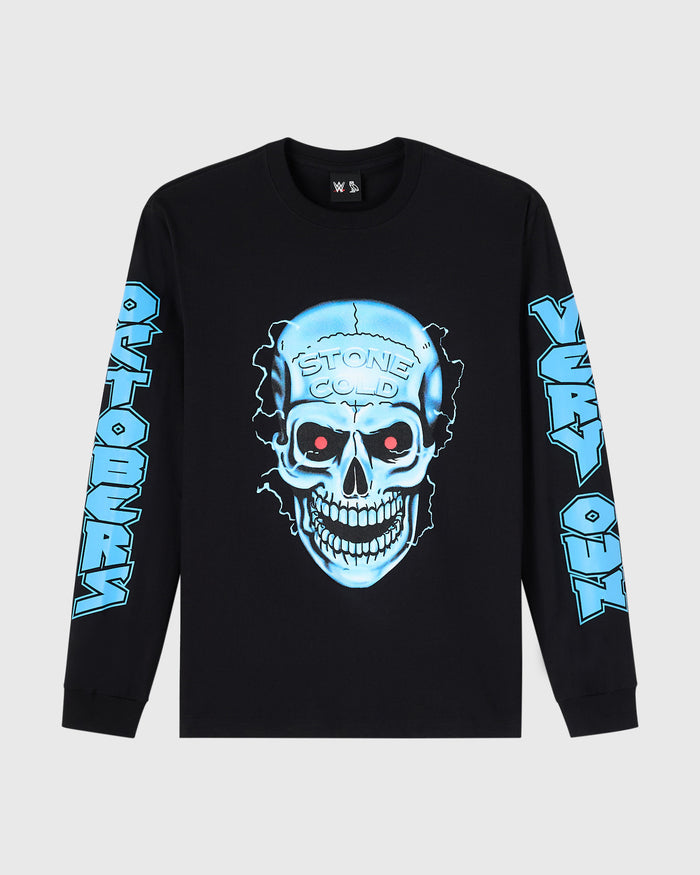 WWE Stone Cold Long-Sleeve Tee - Black