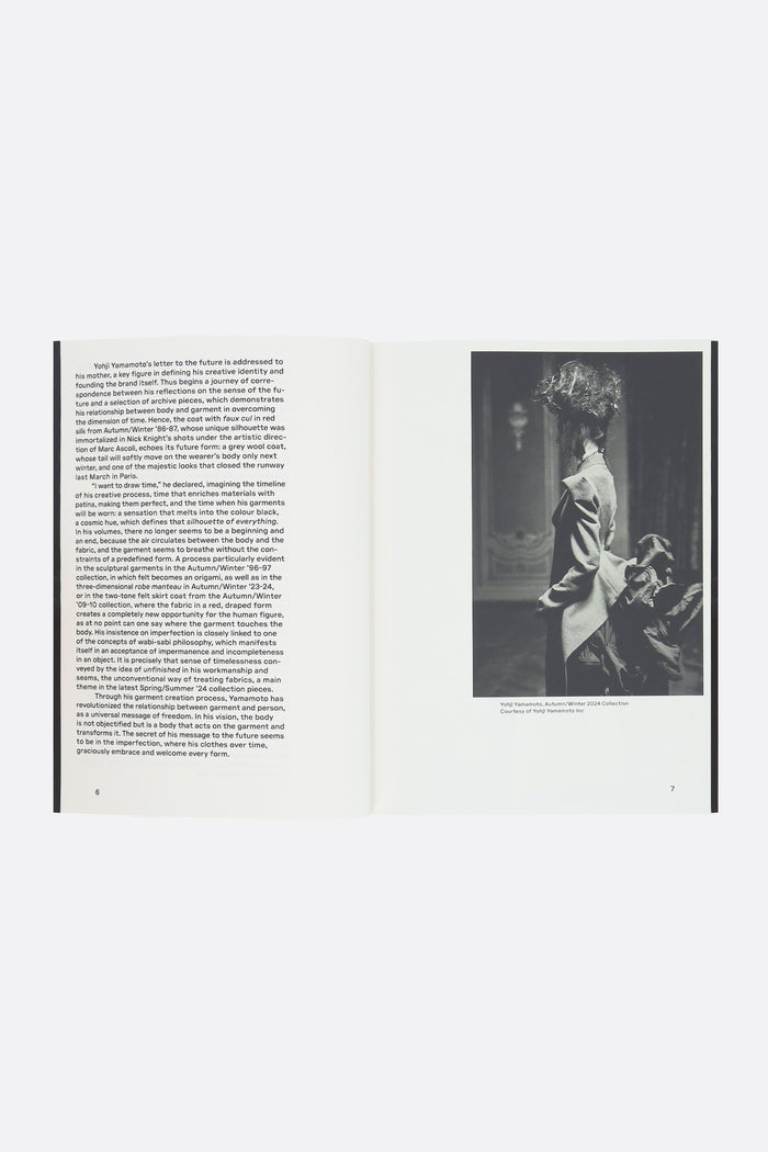 Yohji Yamamoto. Letter to the Future book