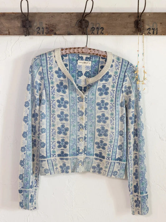 Your Everything Cardigan Sweater - Lima Stripe Light Grey-view 1